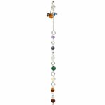 Seleniet pendel met chakra-ketting