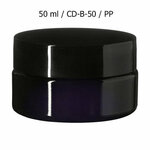 Miron violet glas cosmeticapot breed  50 ml (CD-B-50) Sirius - Just Flow - webwinkel met violet glas, edelsteenremedies, edelstenen, sieraden, pendels, orakelkaarten, wierook, smudgekruiden en spirituele artikelen in Vlissingen (Zeeland)