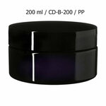 200 ml brede cosmeticapot Sirius, Miron violet glas CD-B-200 bij Just Flow - webwinkel met violet glas, edelsteenremedies, edelstenen, wierook en spirituele artikelen in Vlissingen (Zeeland)