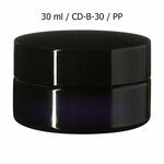 30 ml brede cosmeticapot Sirius, Miron violet glas CD-B-30 bij Just Flow - webwinkel met violet glas, edelsteenremedies, edelstenen, wierook en spirituele artikelen in Vlissingen (Zeeland)