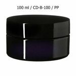 100 ml brede cosmeticapot Sirius, Miron violet glas CD-B-100 bij Just Flow - webwinkel met violet glas, edelsteenremedies, edel
