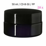 28 x Miron violet glas cosmeticapot breed  50 ml (CD-B-50) Sirius - Just Flow - webwinkel met violet glas, edelsteenremedies, edelstenen, sieraden, pendels, orakelkaarten, wierook, smudgekruiden en spirituele artikelen in Vlissingen (Zeeland)