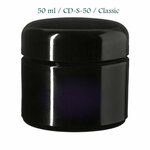 50 ml cosmeticapot Ceres, Miron violet glas CD-S-50 met klassiek deksel bij Just Flow - webwinkel met violet glas, edelsteenremedies, edelstenen, wierook en spirituele artikelen in Vlissingen (Zeeland)