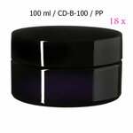 18 x 100 ml brede cosmeticapot Sirius, Miron violet glas CD-B-100 bij Just Flow - webwinkel met violet glas, edelsteenremedies,