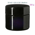 39 x 50 ml cosmeticapot Ceres, Miron violet glas CD-S-50 met modern of klassiek deksel - Just Flow - webwinkel met violet glas, edelsteenremedies, edelstenen, sieraden, pendels, orakelkaarten, wierook, smudgekruiden en spirituele artikelen in Vlissingen (