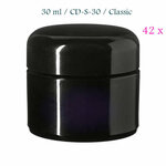 42 x 30 ml cosmeticapot Ceres, Miron violet glas CD-S-30 bij Just Flow - webwinkel met violet glas, edelsteenremedies, edelstenen, wierook en spirituele artikelen in Vlissingen (Zeeland)