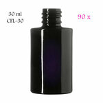 90 x 30 ml Virgo cosmeticafles, Miron violet glas
