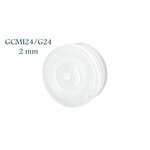Losse schenkhulp, 2 mm gat, GCMI24,  voor Miron violet glas fles Draco 200 ml FL-200