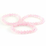 Rozekwarts armband, 8 mm kralen