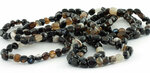 Zwarte streep agaat nugget armband - Just Flow - webwinkel met violet glas, edelsteenremedies, edelstenen, sieraden, pendels, o