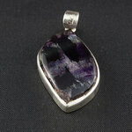 Fluoriet in zilver - Just Flow - webwinkel met violet glas, edelsteenremedies, edelstenen, sieraden, pendels, orakelkaarten, wierook, smudgekruiden en spirituele artikelen in Vlissingen (Zeeland)