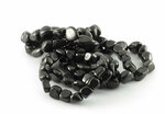 Shungit armband, grote nuggets, ca 12-18 mm - Just Flow - webwinkel met violet glas, edelsteenremedies, edelstenen, sieraden, p