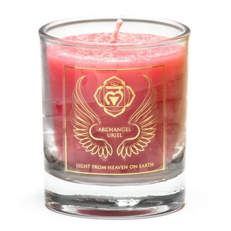 Uri&euml;l / Chakra 1 stearine votive in geschenkverpakking