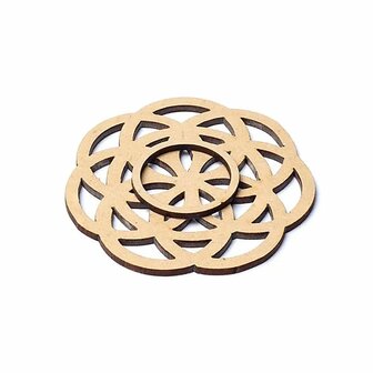 Edelsteenbol houder seed of life, 78435