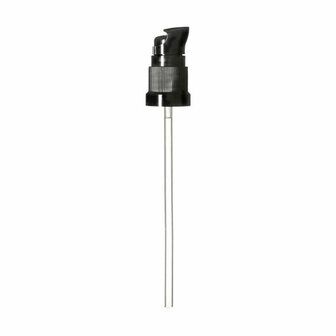 Miron pompdop Metropolitan  DIN18 zwart kapje, dosering 0,10 ml bij Just Flow - webwinkel met violet glas, edelsteenremedies, e