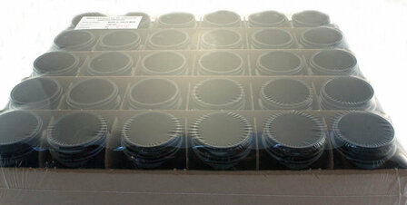30 x 150 ml Saturn wijdhalspot, Miron violet glas. Miron artikelnummer: SM140001-204 bij Just Flow - webwinkel met violet glas, edelsteenremedies, edelstenen, wierook en spirituele artikelen in Vlissingen (Zeeland)