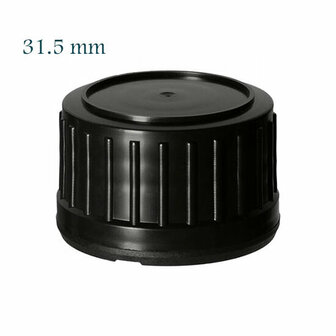Vervangende standaard Miron dop voor olieflessen met 31.5 mm schroefdraad bij Just Flow - webwinkel met violet glas, edelsteenremedies, edelstenen, wierook en spirituele artikelen in Vlissingen (Zeeland)
