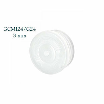 Losse schenkhulp, 3 mm gat, GCMI24,  voor Miron violet glas fles Draco, 200 ml FL-200