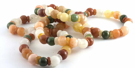 Jaspis met jade armband - Just Flow - webwinkel met violet glas, edelsteenremedies, edelstenen, sieraden, pendels, orakelkaarte