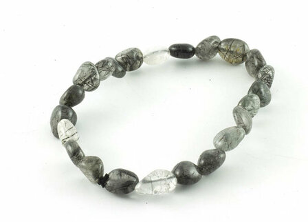Toermalijnkwarts armband, 6-8 mm nuggets - Just Flow - webwinkel met violet glas, edelsteenremedies, edelstenen, sieraden, pend
