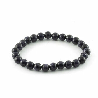 Goudsteen armband, 8 mm kralen, blauw - Just Flow - webwinkel met violet glas, edelsteenremedies, edelstenen, sieraden, pendels