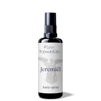 Flow Remedies engelen-energie aura spray Jeremi&euml;lin 60 ml violet glas fles met spraydop