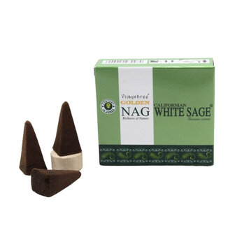 Golden Nag witte salie wierookkegels