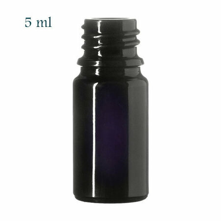 5 ml Orion DIN18 fles, Miron violet glas