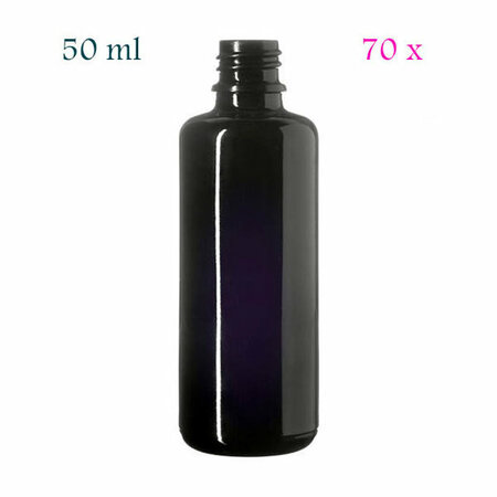 70 x 50 ml Orion DIN18 fles, Miron violet glas
