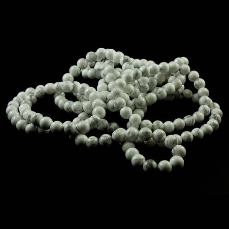 edelsteen armband, 8 mm magnesiet kralen