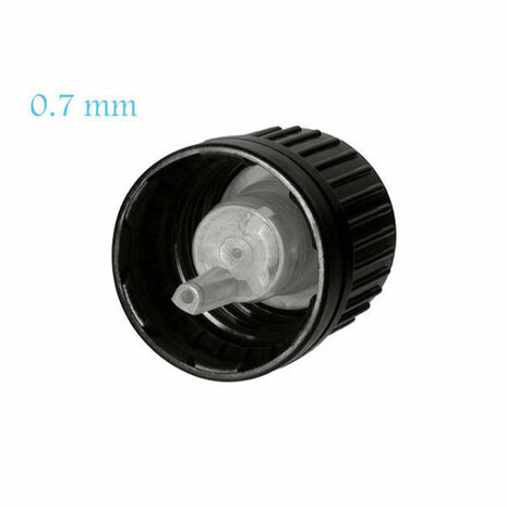 Miron serie 2 DIN18 druppeldop - 0.7 mm  (voor Orion flessen)