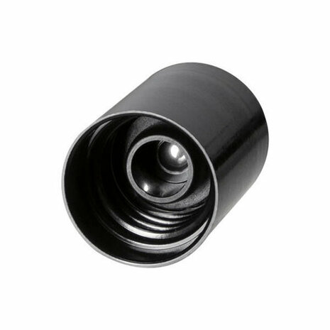 Miron DIN18 schroefdop met geintegreerde roll-on fitting / metalen bal - Just Flow - webwinkel met violet glas, edelsteenremedies, edelstenen, sieraden, pendels, orakelkaarten, wierook, smudgekruiden en spirituele artikelen in Vlissingen (Zeeland)