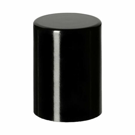 Miron DIN 18 schroefdop met roll-on zwarte houder, gepolijst glazen bol bij Just Flow - webwinkel met violet glas, edelsteenremedies, edelstenen, wierook en spirituele artikelen in Vlissingen (Zeeland)