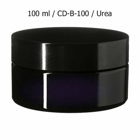 100 ml brede cosmeticapot Sirius, Miron violet glas CD-B-100 - Just Flow - webwinkel met violet glas, edelsteenremedies, edelst