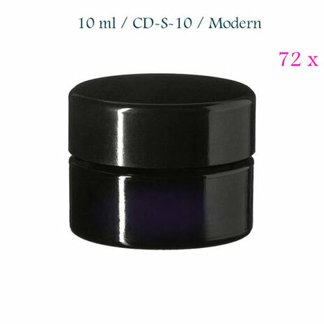 72 x 10 ml cosmeticapot Ceres, Miron violet glas CD-S-10 bij Just Flow - webwinkel met violet glas, edelsteenremedies, edelstenen, wierook en spirituele artikelen in Vlissingen (Zeeland)