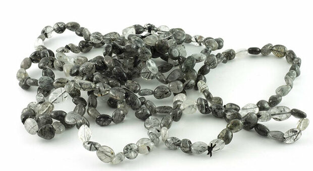 Toermalijnkwarts armband, 6-8 mm nuggets - Just Flow - webwinkel met violet glas, edelsteenremedies, edelstenen, sieraden, pend